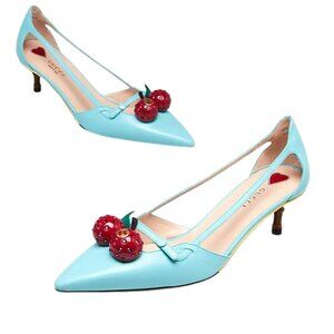 Gucci · By Alessandro Michele · 2019 · Unia Cherry Patent Leather Pumps Size 8.5